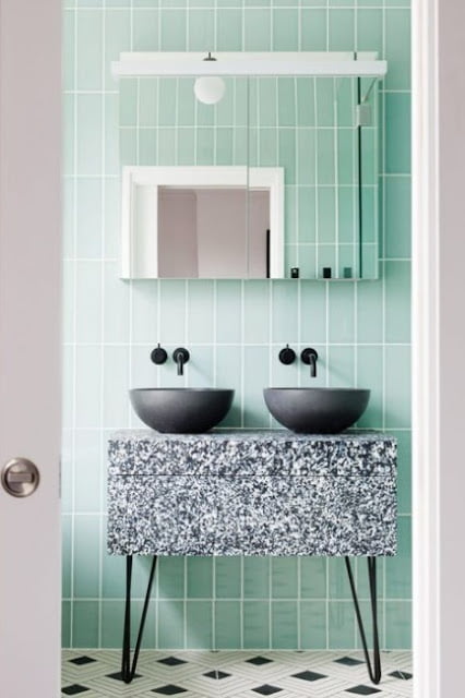 mint green interior design
