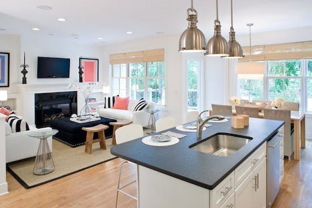 open kitchen and living room design open kitchen and living room design