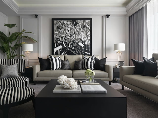 black and gray living room ideas