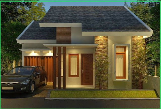 natural low budget simple house design