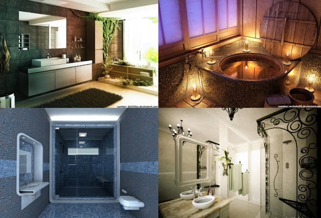 artistic bathroom design