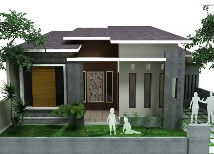 simple modern one story house