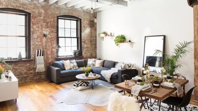 Interior decoration of living room