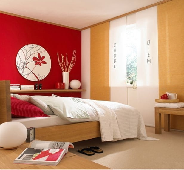 red two colour combination for bedroom walls red two colour combination for bedroom walls