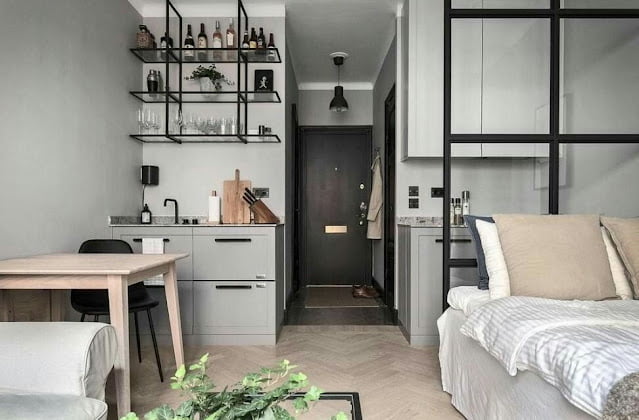 simple interior design for studio type room
