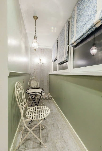 Provence-style curtains for a balcony or loggia Provence-style curtains for a balcony or loggia