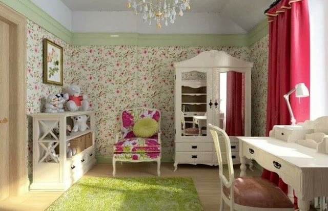 Provence style curtains for a children's room Provence style curtains for a children's room