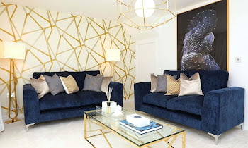 Elevate Your Space with Navy Blue and Gold Living Room Ideas