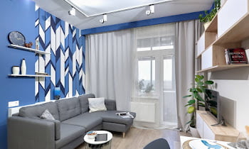 Modern Grey and Navy Living Room: 13 Pictures and Tips to Elevate Your Space
