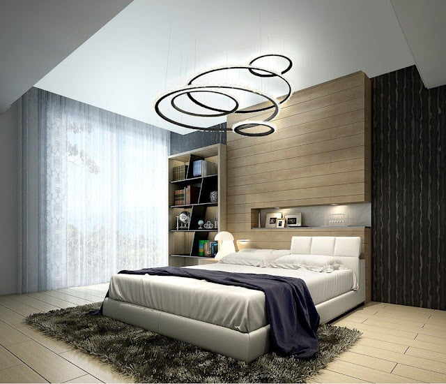 unique modern small bedroom ceiling design