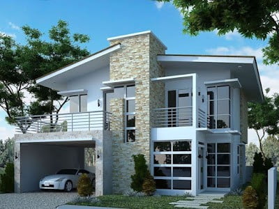 2 Storey Minimalist House Designs