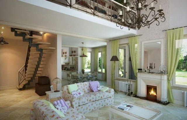 Provence style curtains for the living room Provence style curtains for the living room