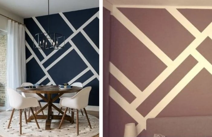 simple geometric wall design simple geometric wall design