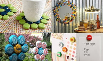 Used Bottle Caps Can Also Be Home Decorations! Here's an example