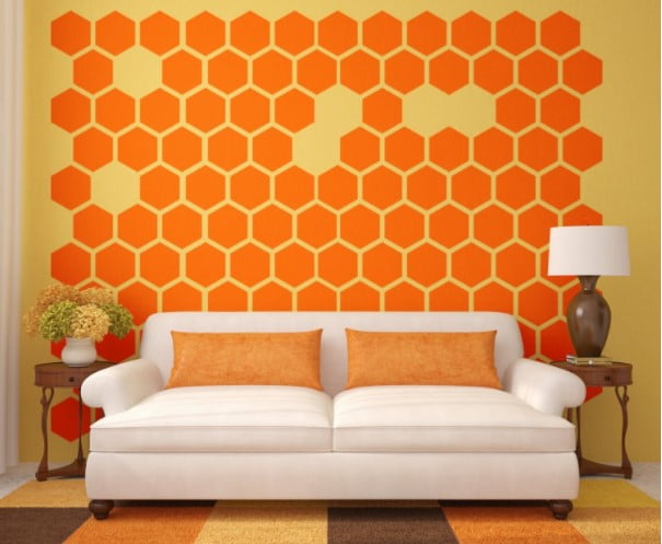 orange two colour combination for room walls orange two colour combination for room walls