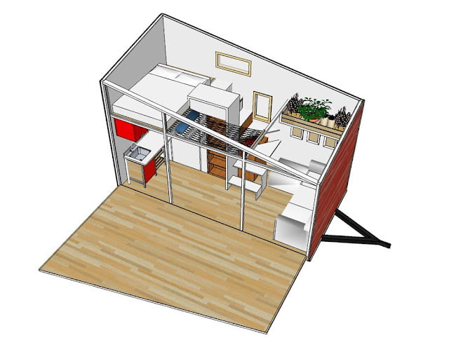small house with loft bedroom plans