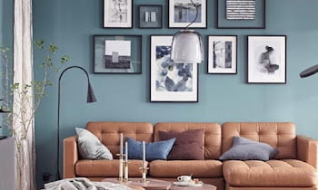 Dark Blue Accent Wall Living Room That Gives Calm At Home