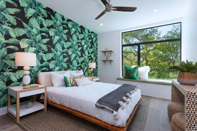 two colour combination for bedroom walls