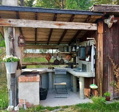 simple kitchen design for village