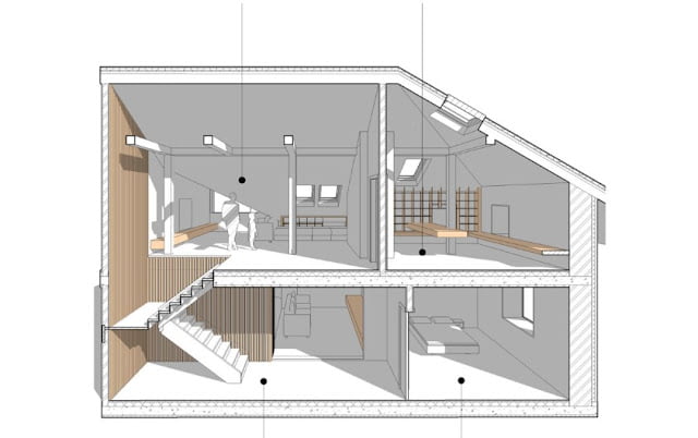 small house with loft bedroom plans