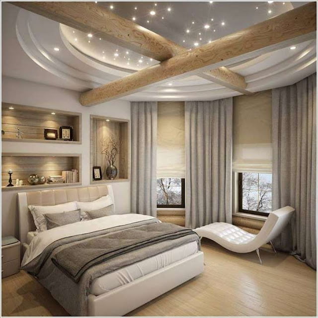 unique modern small bedroom ceiling design