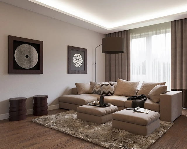cream and brown living room ideas