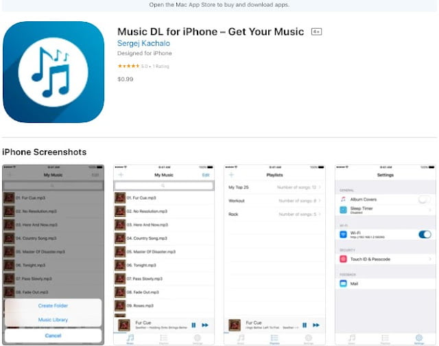 best music app for iphone offline free: music dl