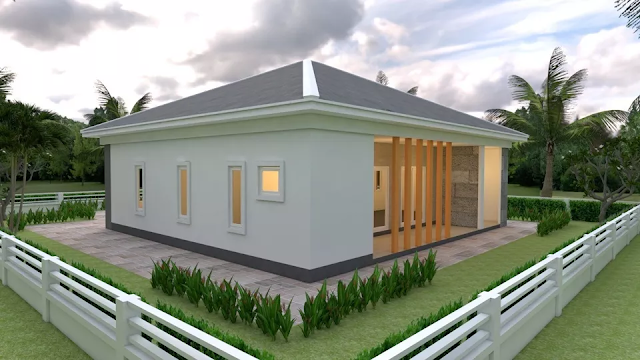 12x11 Meter 3 Bedroom House Design