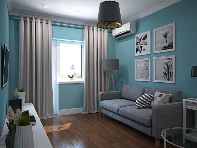 modern grey and blue living room ideas