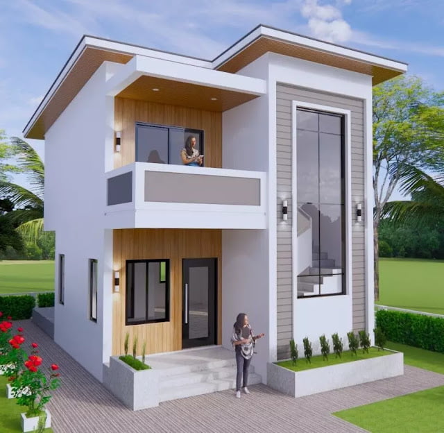 gambar rumah kecil 2 lantai 6x9 meter 2 kamar tidur 2 kamar mandi