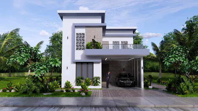 8m x 10m House Plan Design