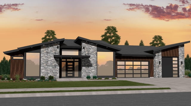 one story contemporary house plans