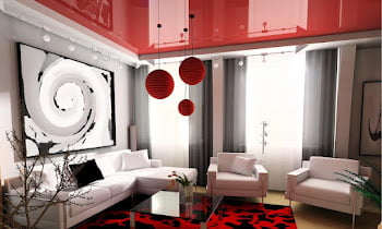 20 red black and white living room ideas