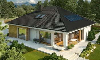Beautiful one-story houses: architectural, layout and interior design