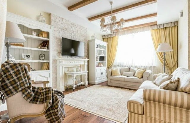 Provence style curtains for the living room Provence style curtains for the living room