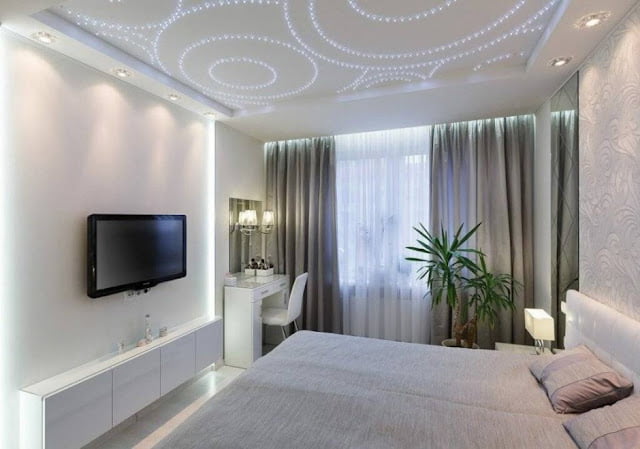unique modern small bedroom ceiling design