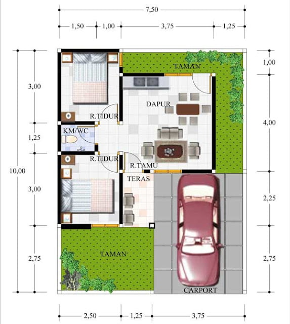 small 2 bedroom house plans and designs