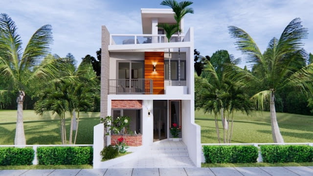 2 Storey House Design For Small Lot (5.2 x 10 m)