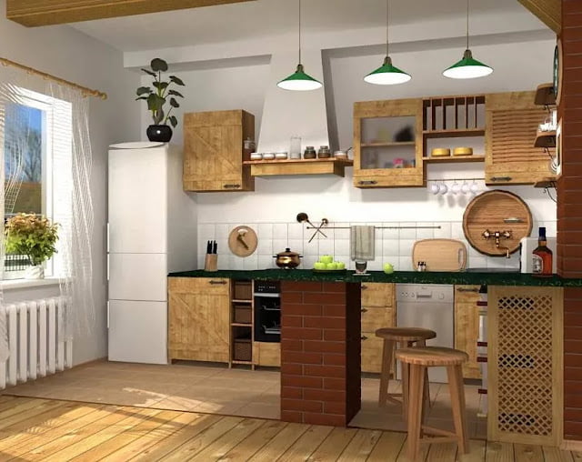 modern rustic kitchen cabinets