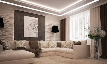 Cream And Brown Living Room Ideas, Elegant and Warm