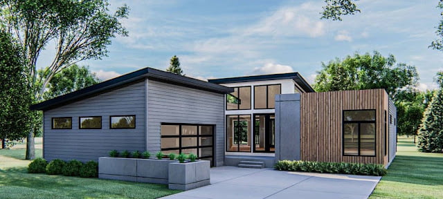 one story contemporary house plans