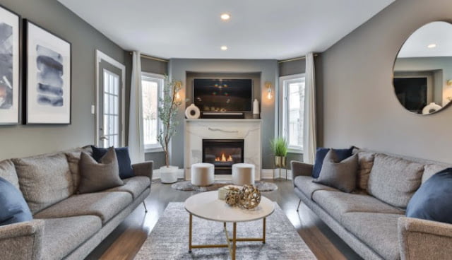 Interior decoration of living room