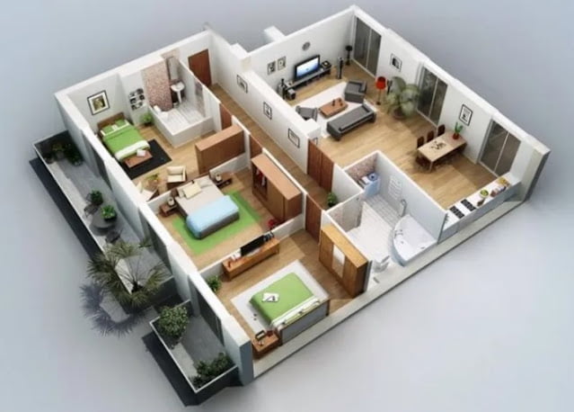 simple low budget modern 3 bedroom house design