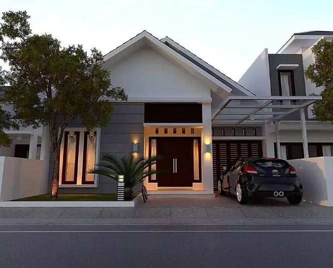 simple modern one story house