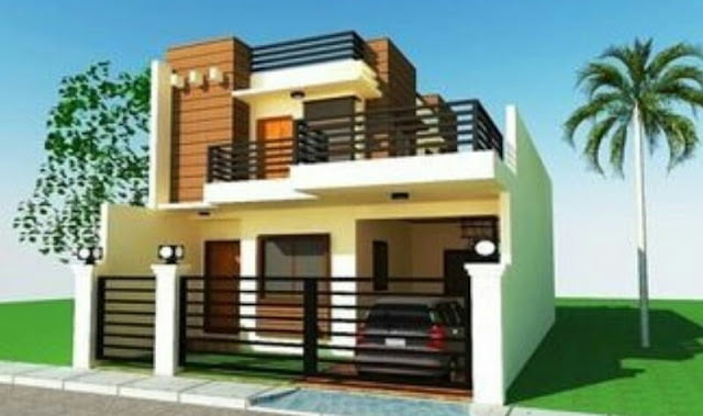 2 story house design with rooftop