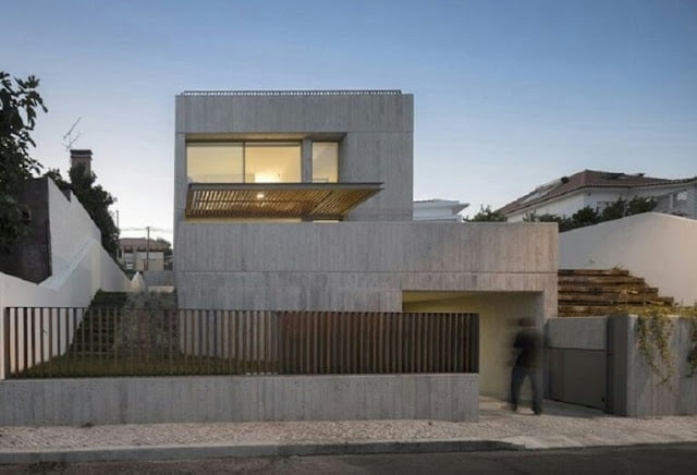 Elegant Gray Exterior 2 Storey House Design