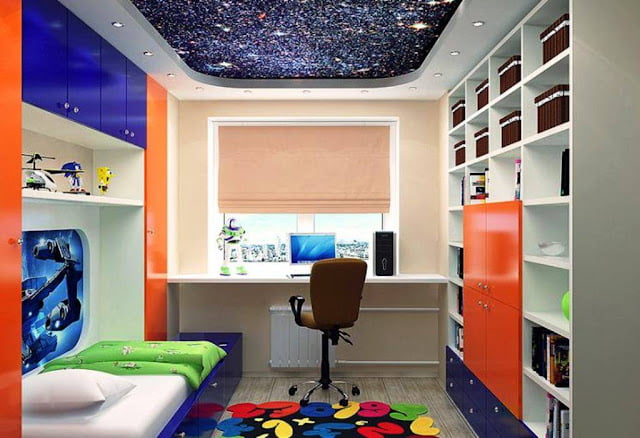 modern children's bedroom ceiling design ideas
