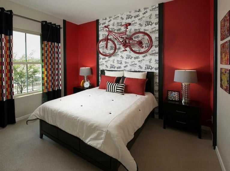 red two colour combination for bedroom walls red two colour combination for bedroom walls