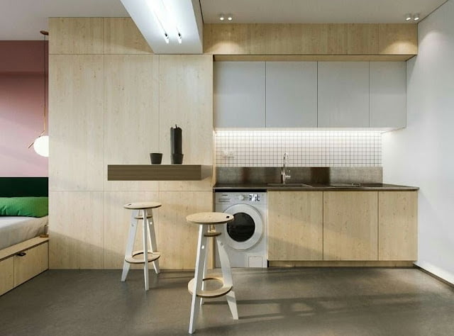 simple interior design for studio type room