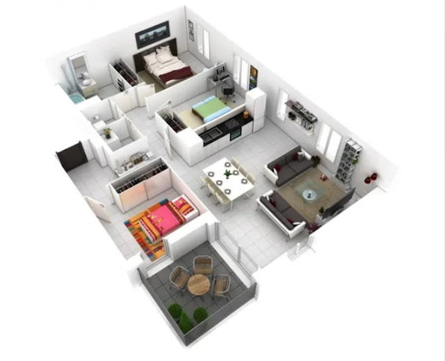 simple low budget modern 3 bedroom house design